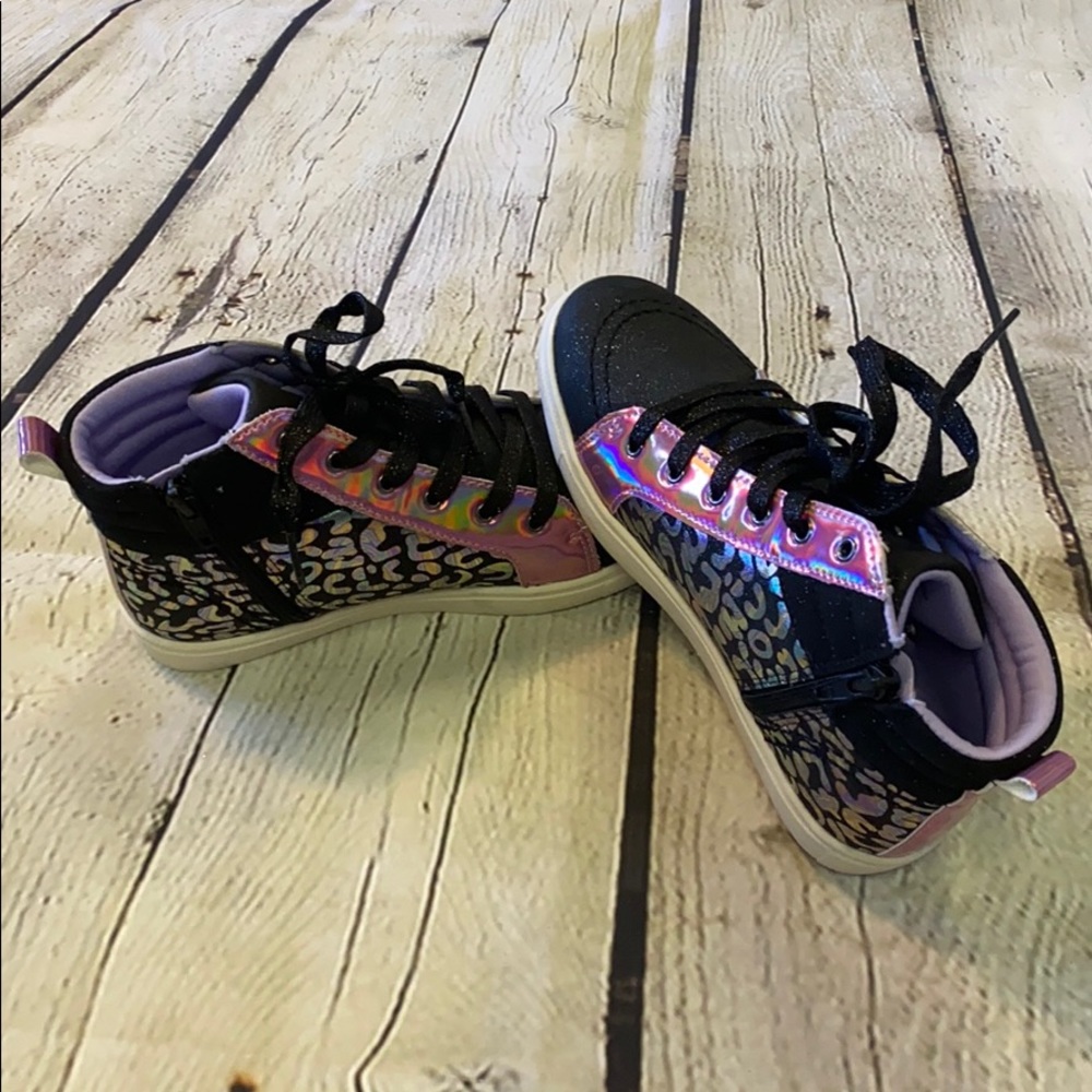 Wonder Nation Lucky Leopard High-Top Sneakers